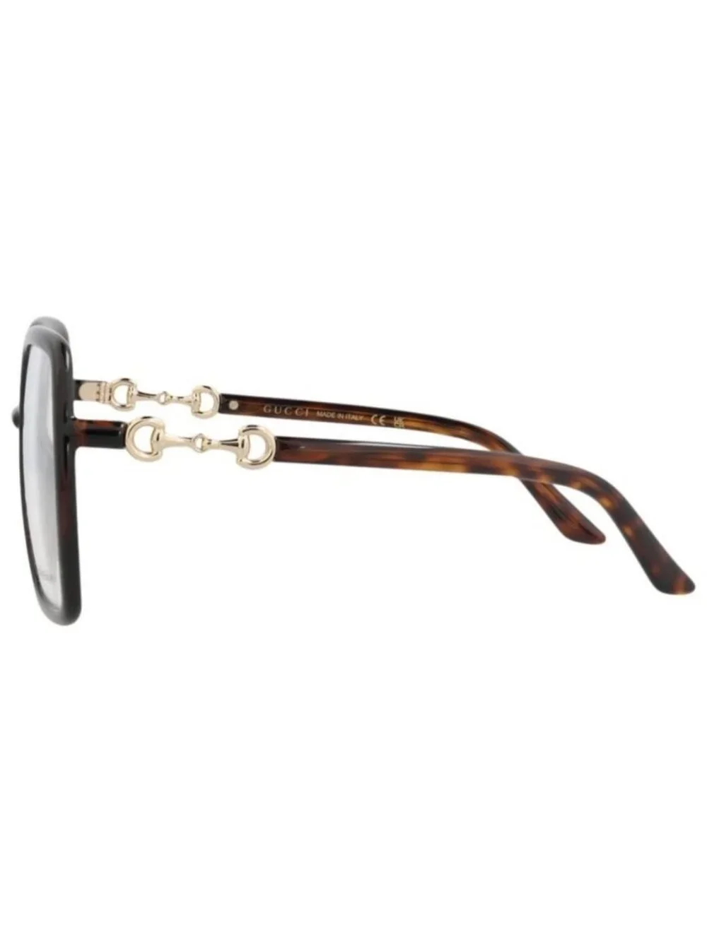 New Gucci Womens Square/Rectangle Havana Havana Transparent Fashion Designer Eye